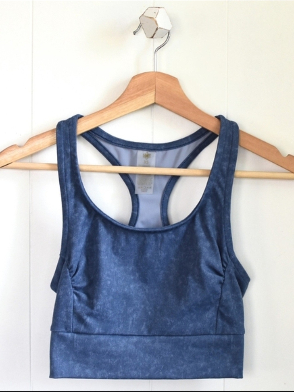 Blue Racerback Yoga Bra & Short Set - Picture 10 of 10